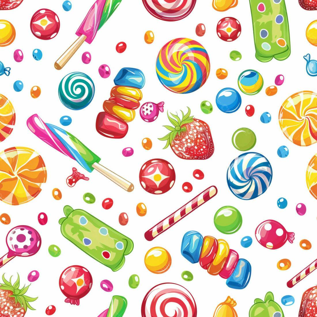 Textura Doces Coloridos para Fundo