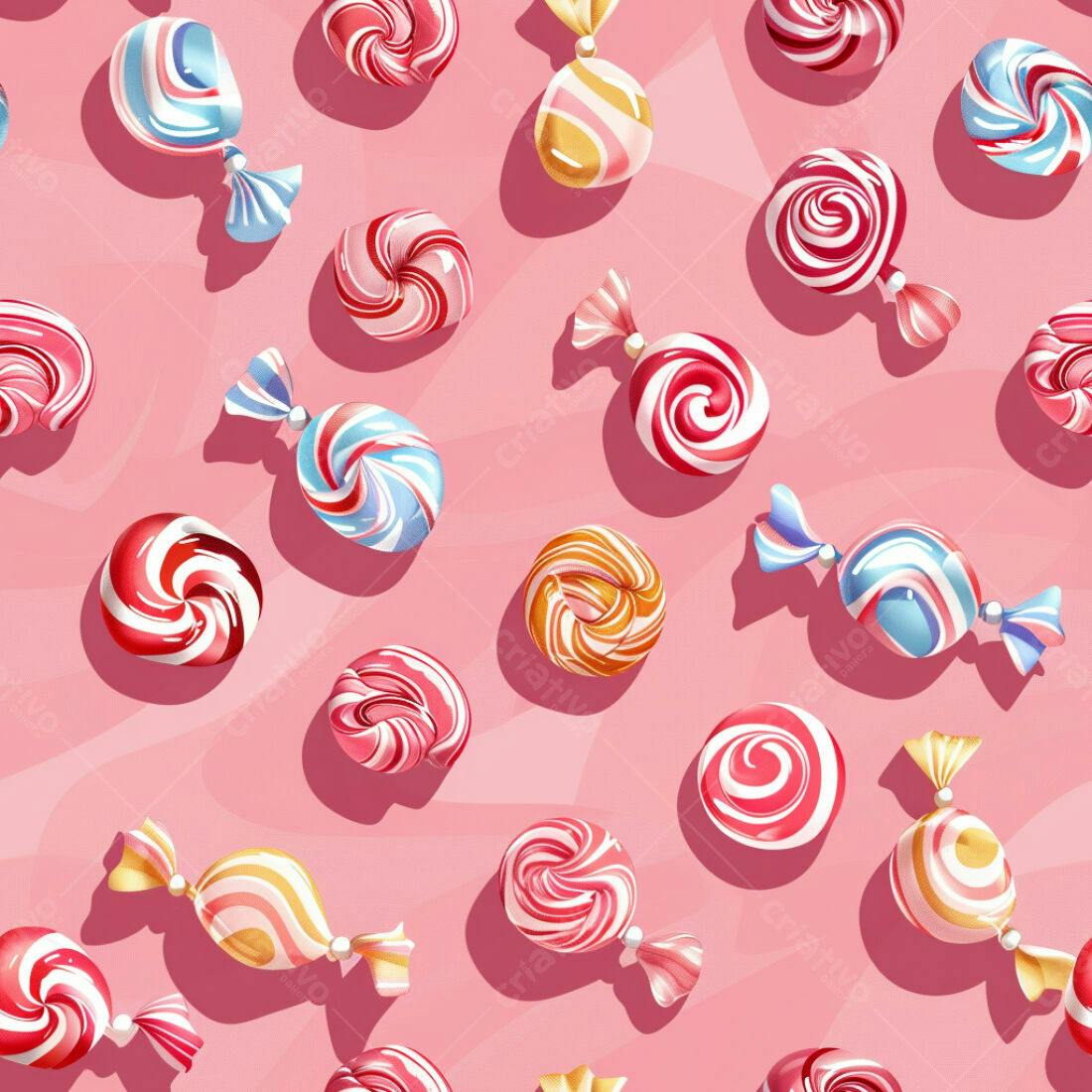 Textura Doces Coloridos para Fundo