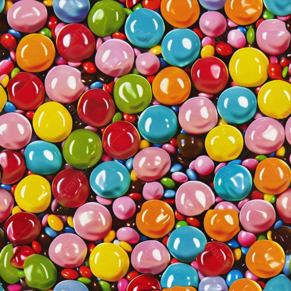 Textura Doces Coloridos para Fundo