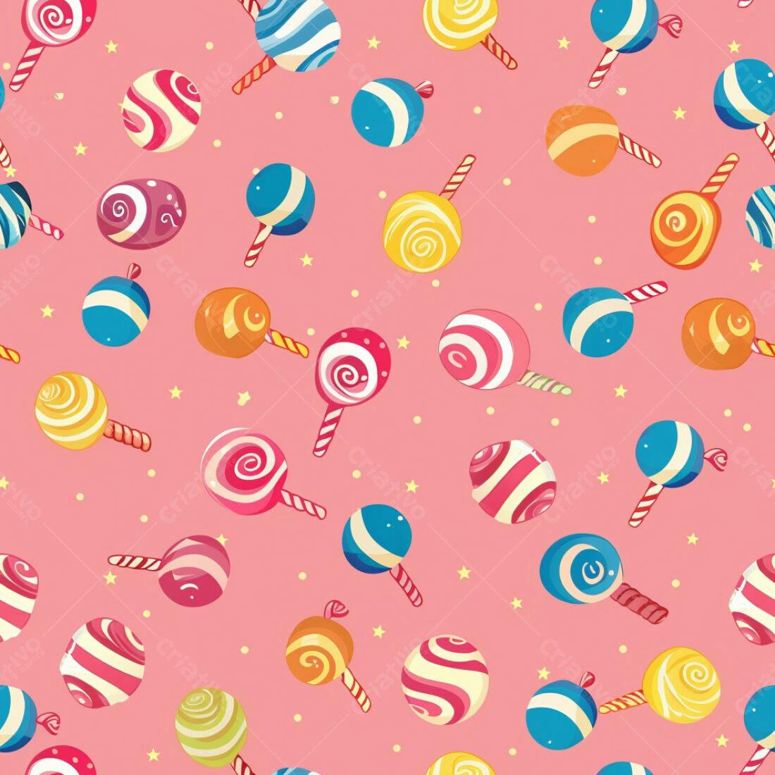 Textura Pirulito Colorido para Fundo