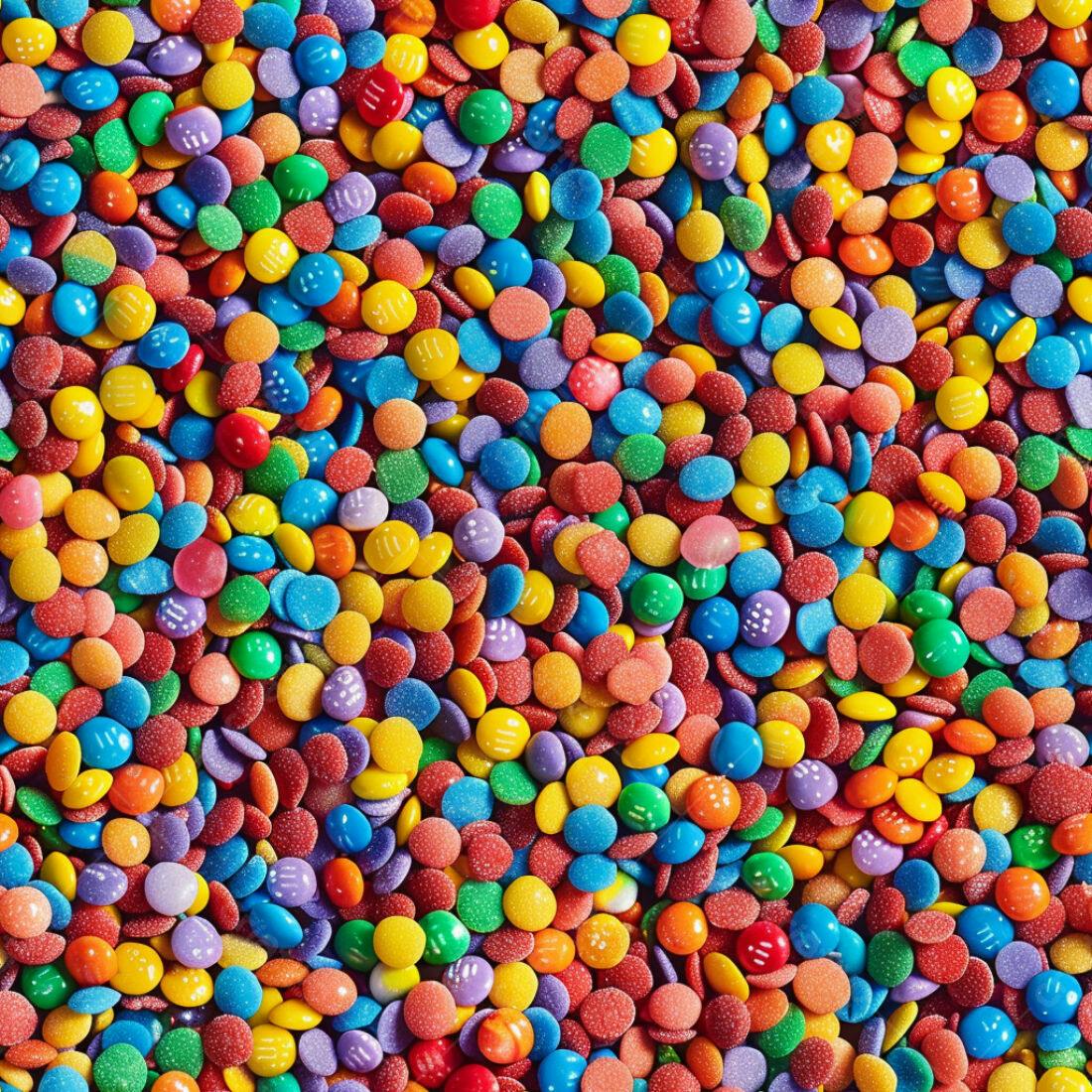 Textura Doces Coloridos para Fundo