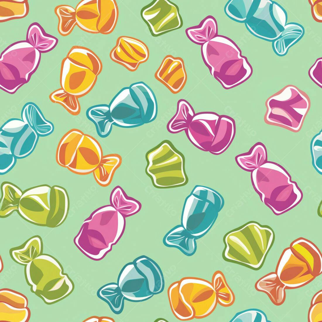 Textura Doces Coloridos para Fundo
