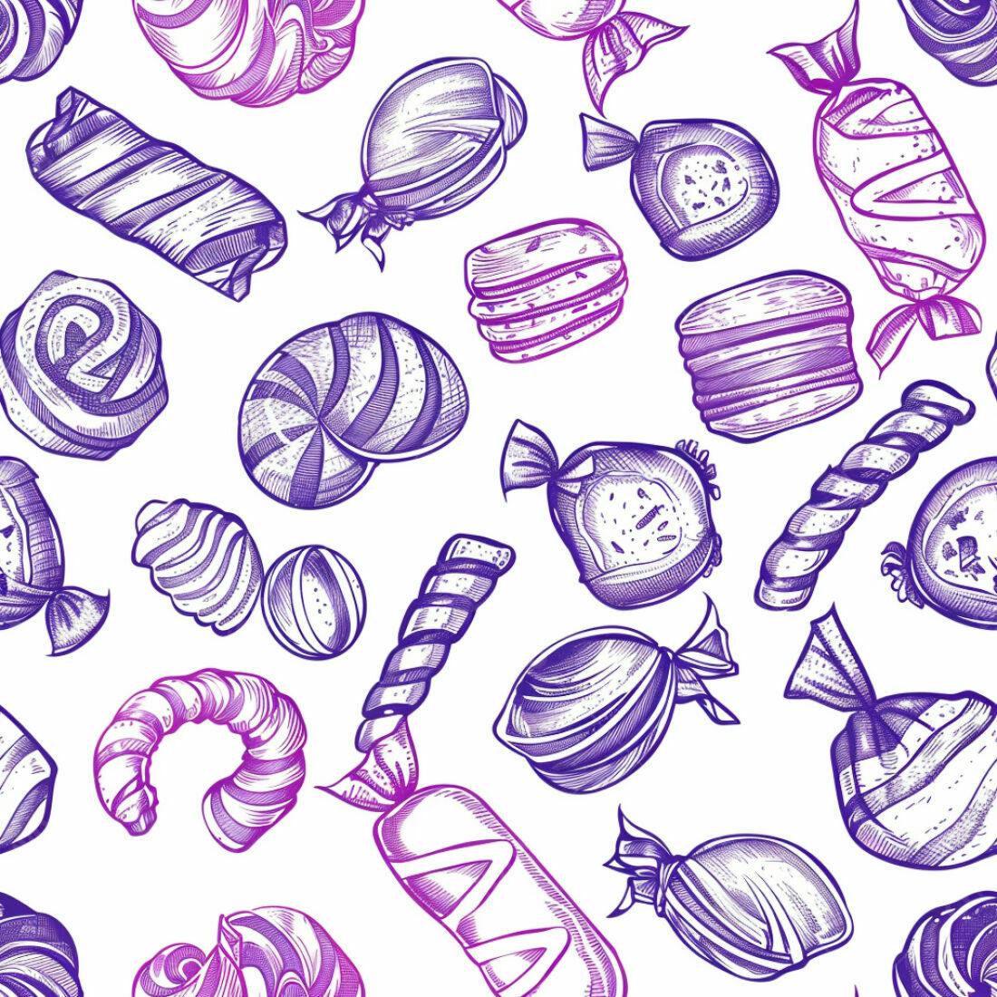 Textura Doces Coloridos para Fundo