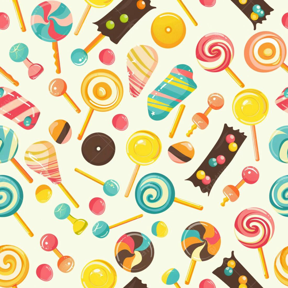 Textura Doces Coloridos para Fundo