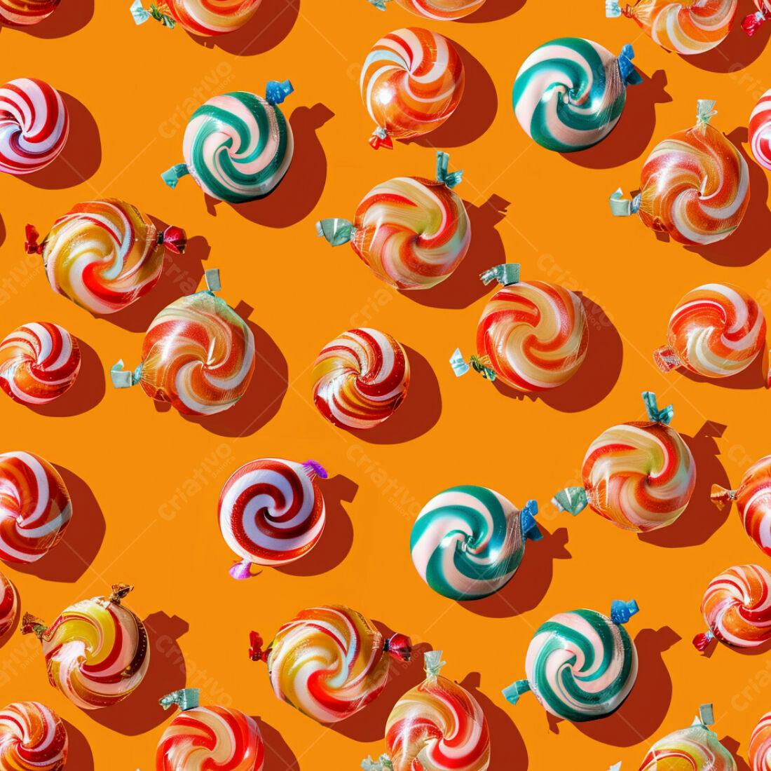 Textura Doces Coloridos para Fundo