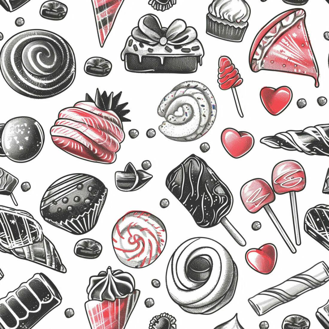 Textura Doces e Balas para Fundo