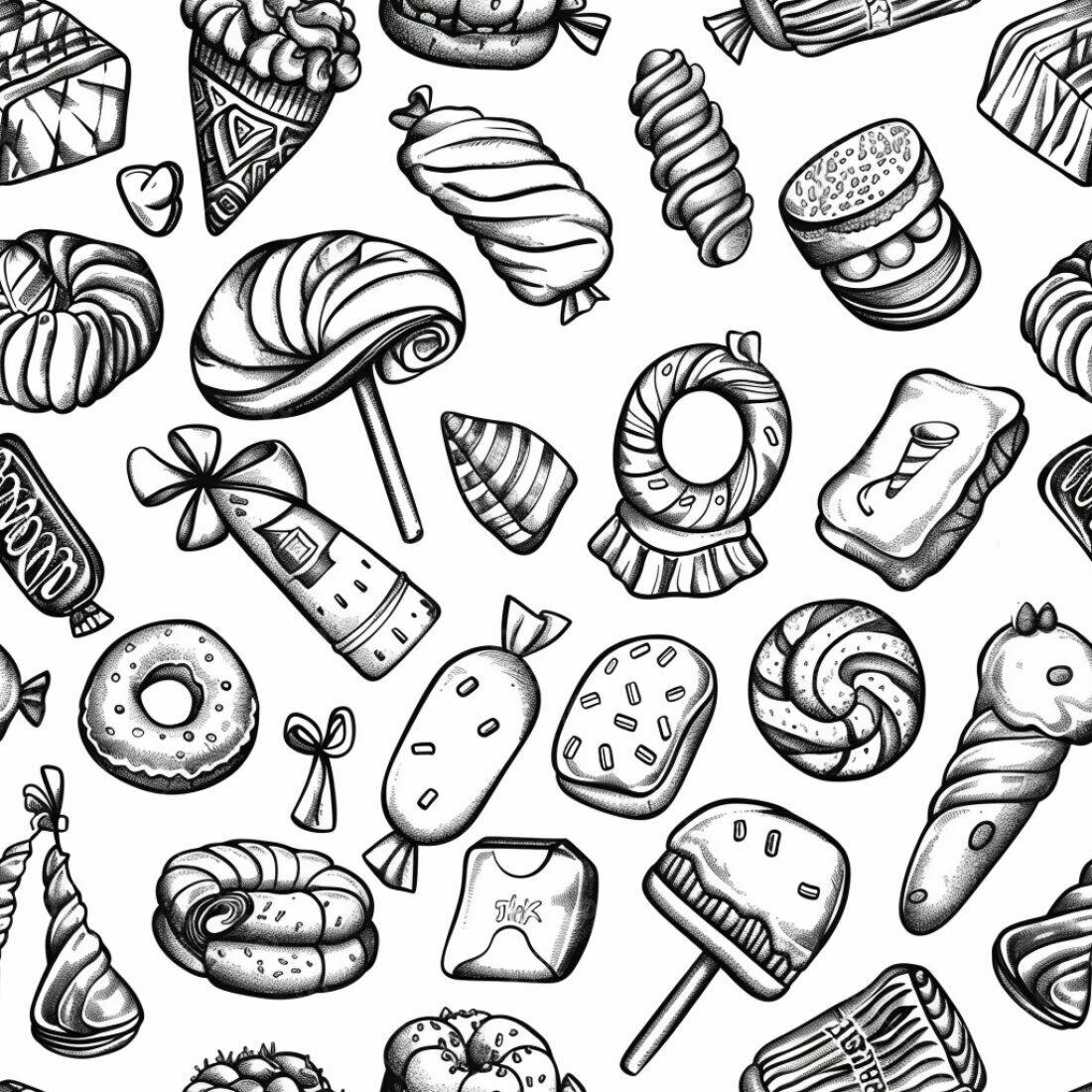Textura Doces e Balas para Fundo