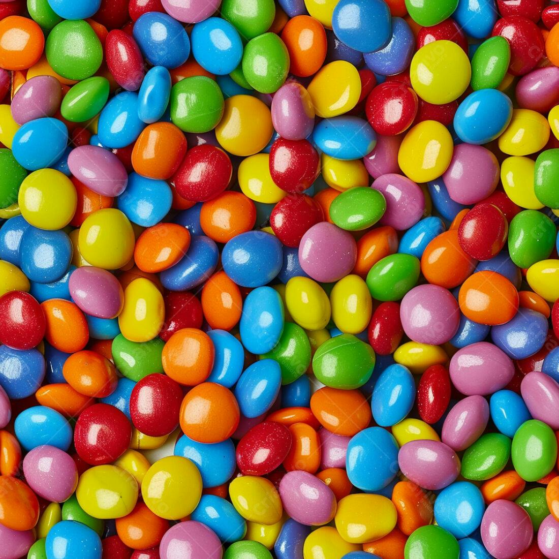 Textura Doces Coloridos para Fundo