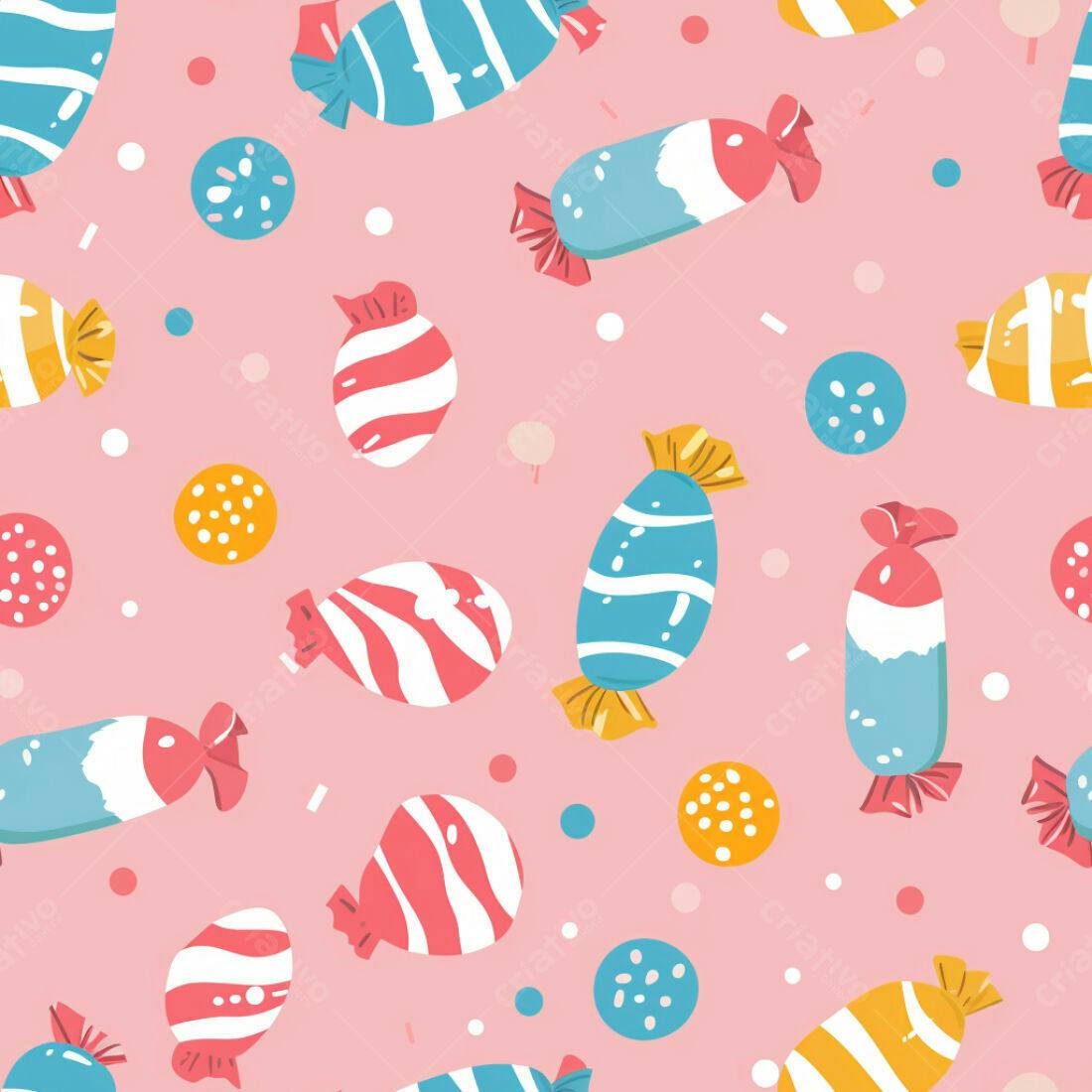 Textura Doces Coloridos para Fundo