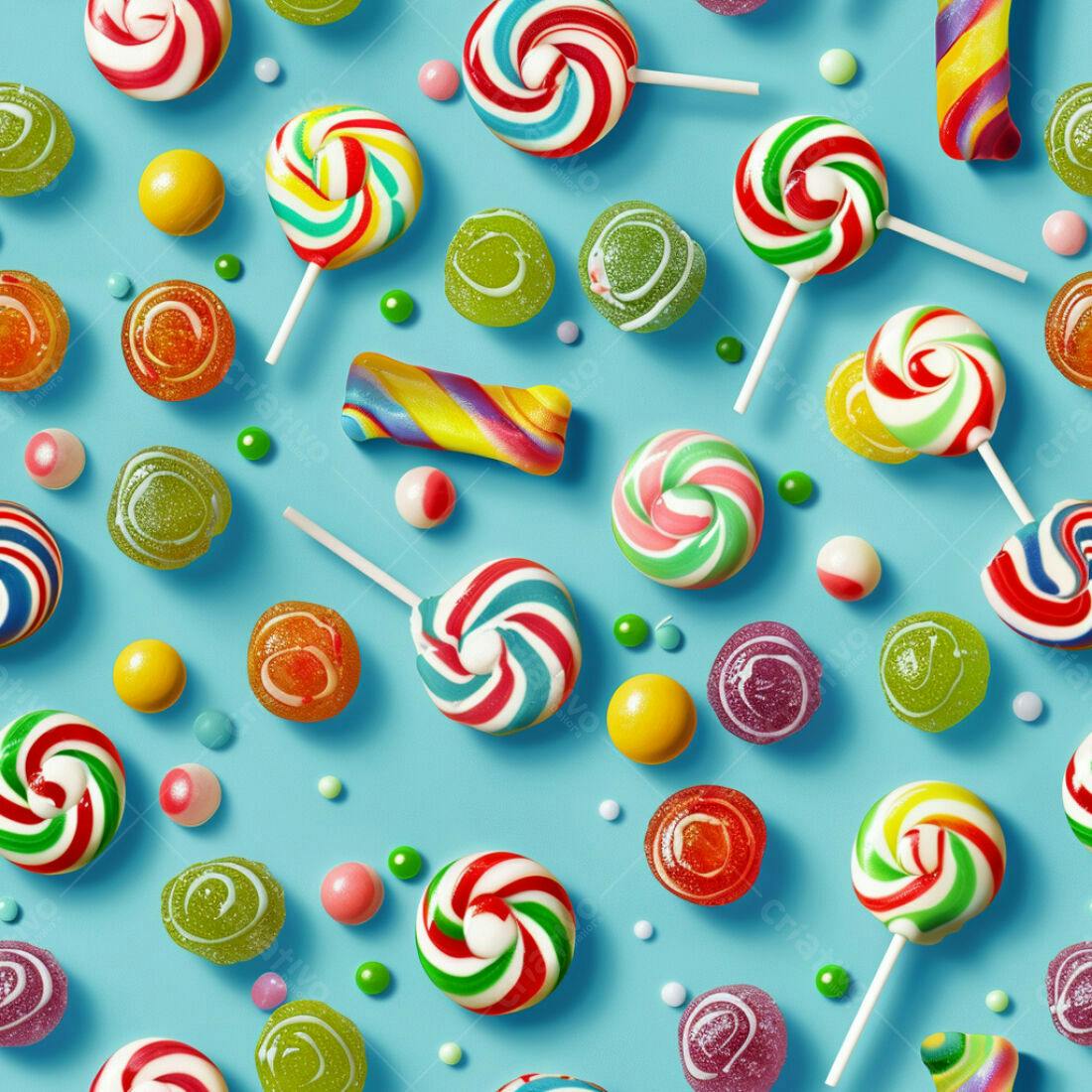 Textura Doces Coloridos para Fundo