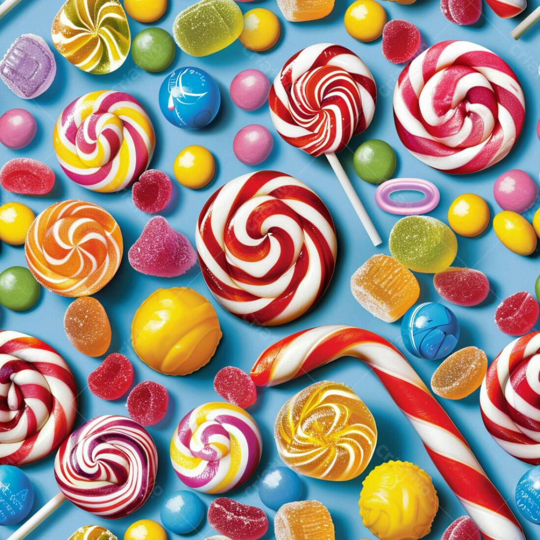 Textura Doces Coloridos para Fundo