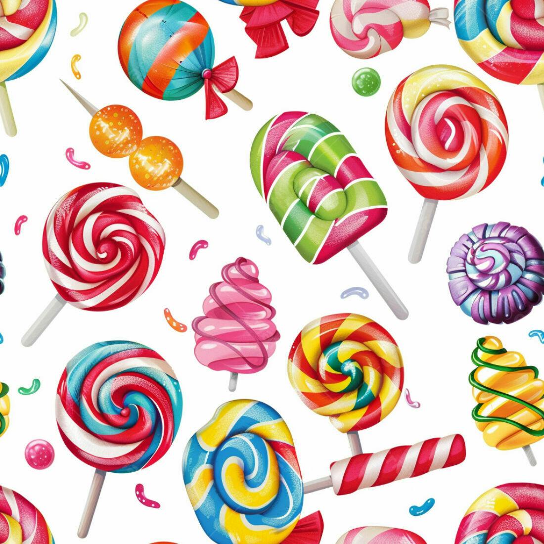 Textura Doces Coloridos para Fundo