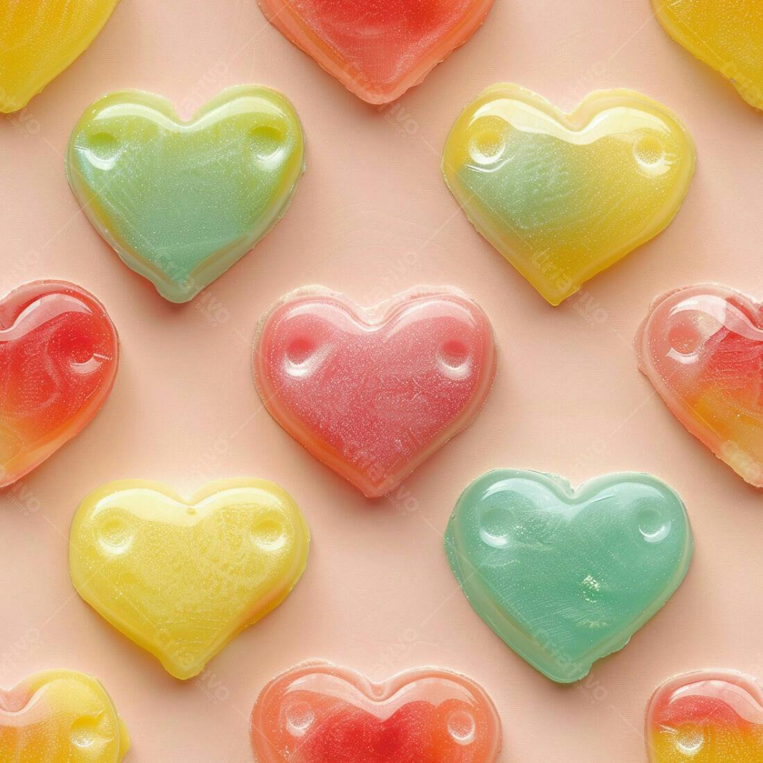 Textura Doces Corações para Fundo