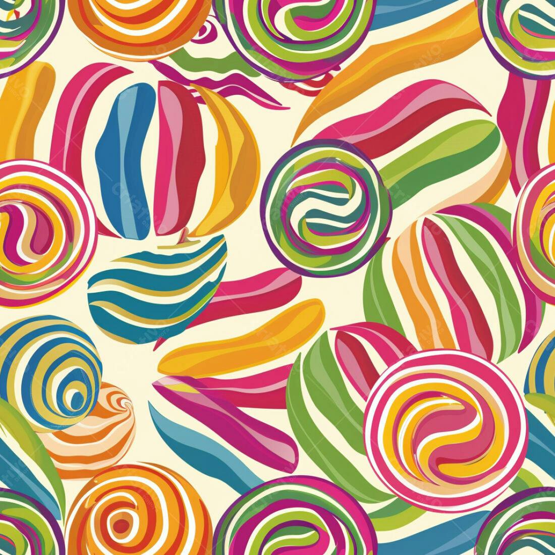 Textura Doces Coloridos para Fundo