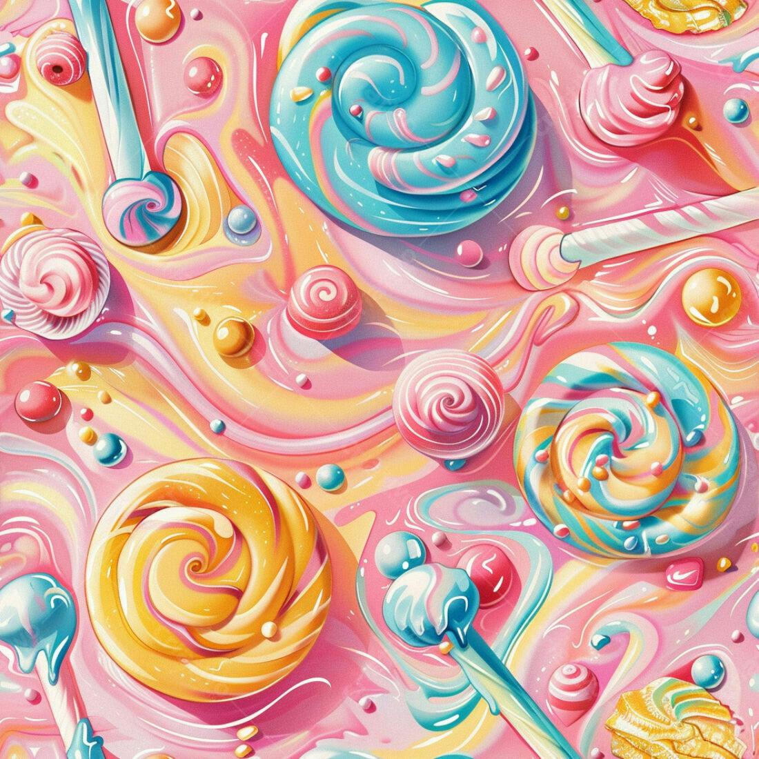 Textura Doces Coloridos para Fundo