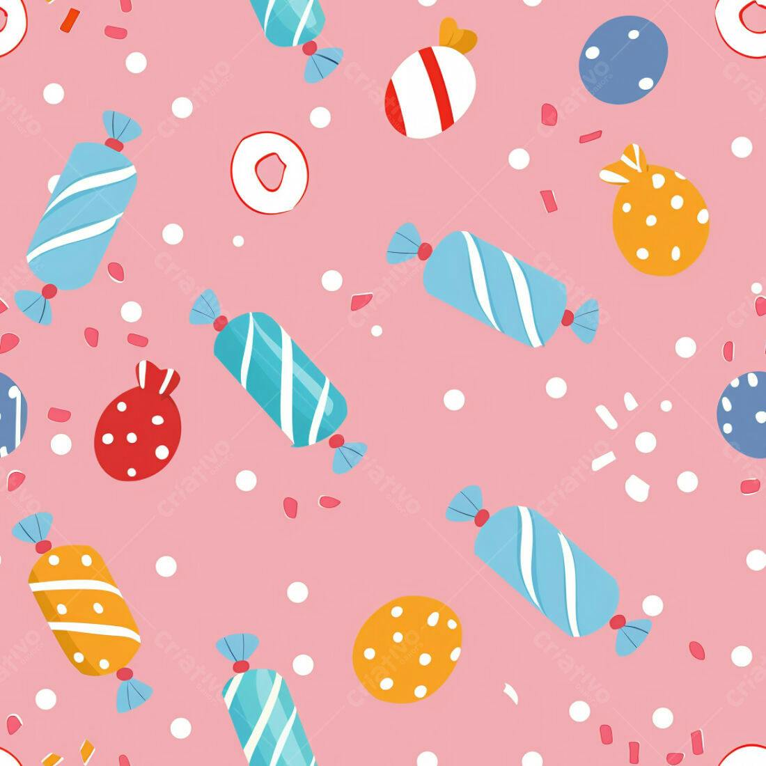 Textura Doces Coloridos para Fundo