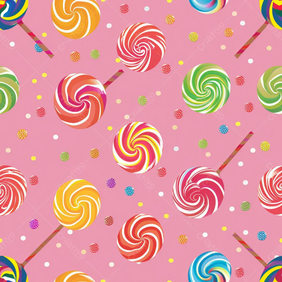 Textura Pirulito Colorido para Fundo