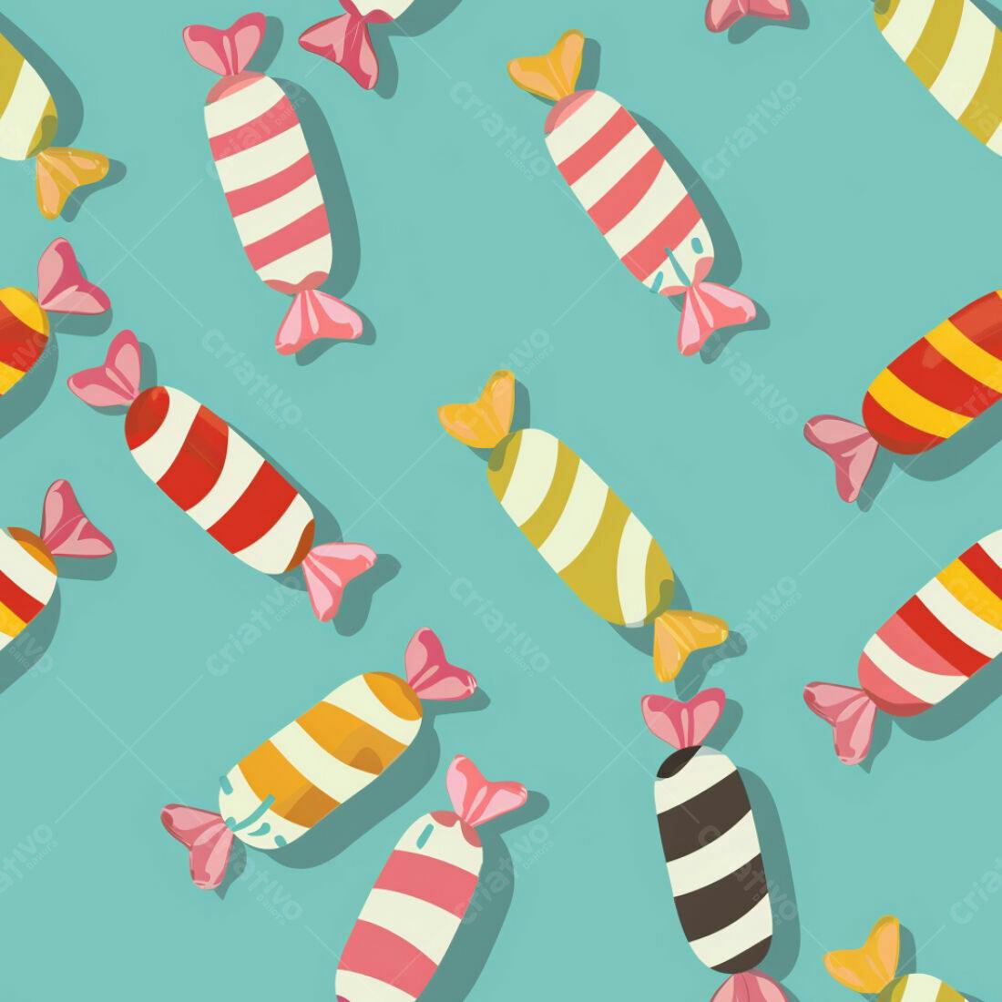 Textura Doces Coloridos para Fundo