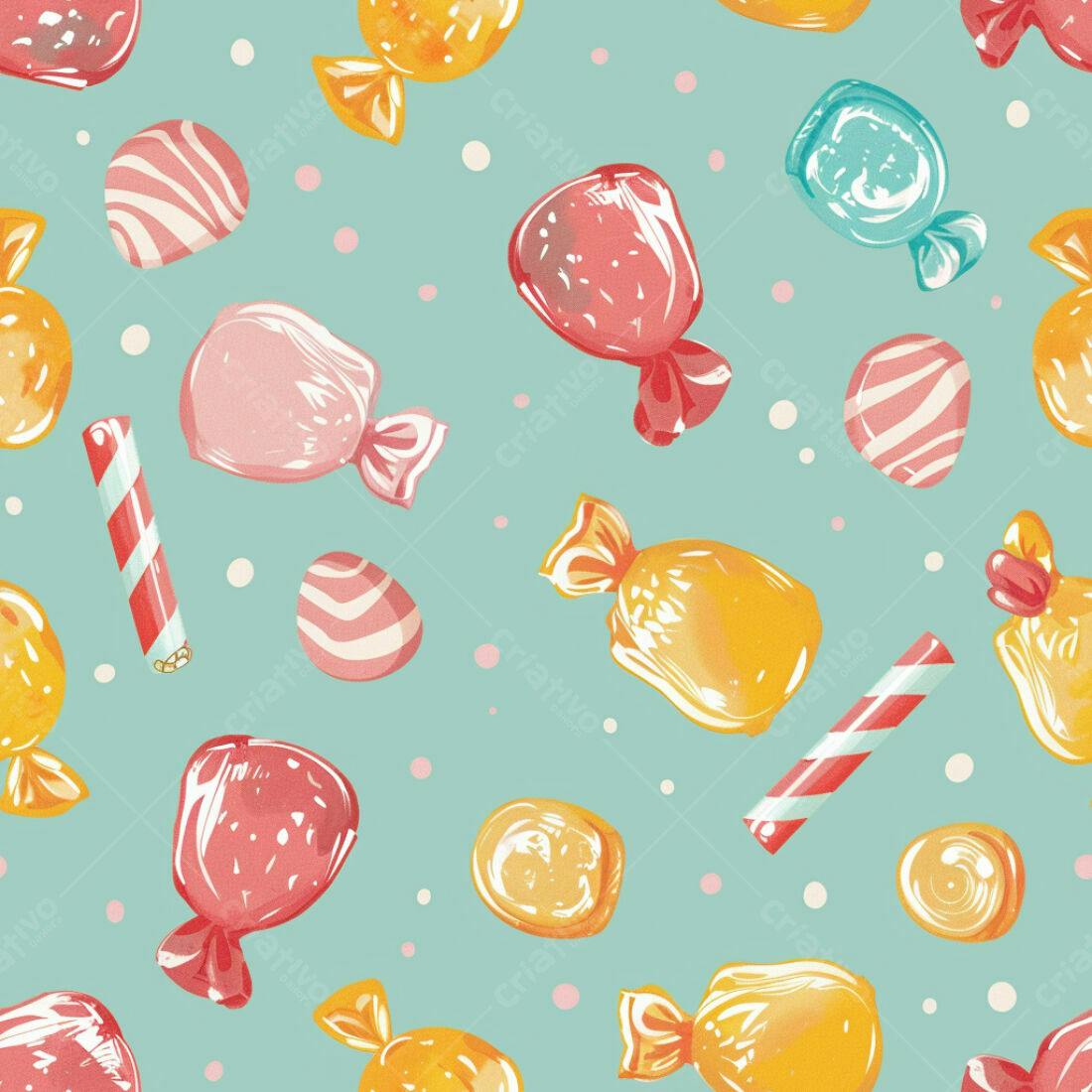 Textura Doces Coloridos para Fundo