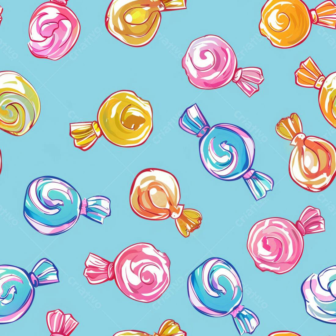 Textura Doces Coloridos para Fundo