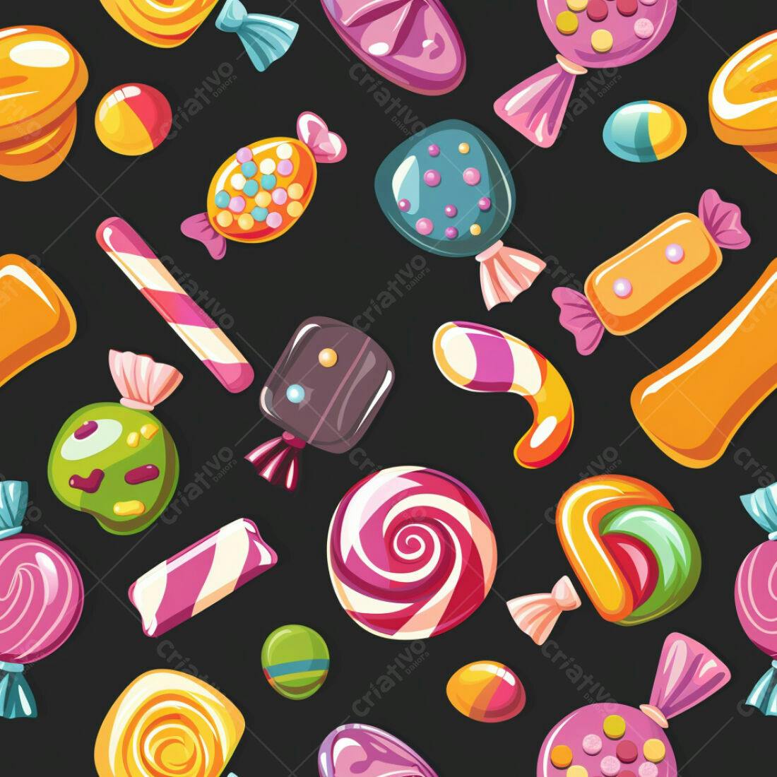 Textura Doces Coloridos para Fundo