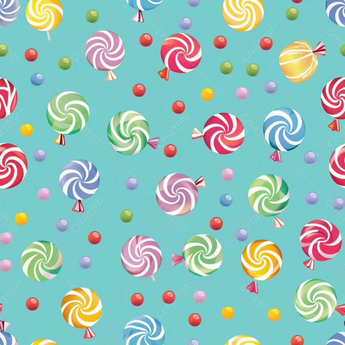 Textura Doces Coloridos para Fundo