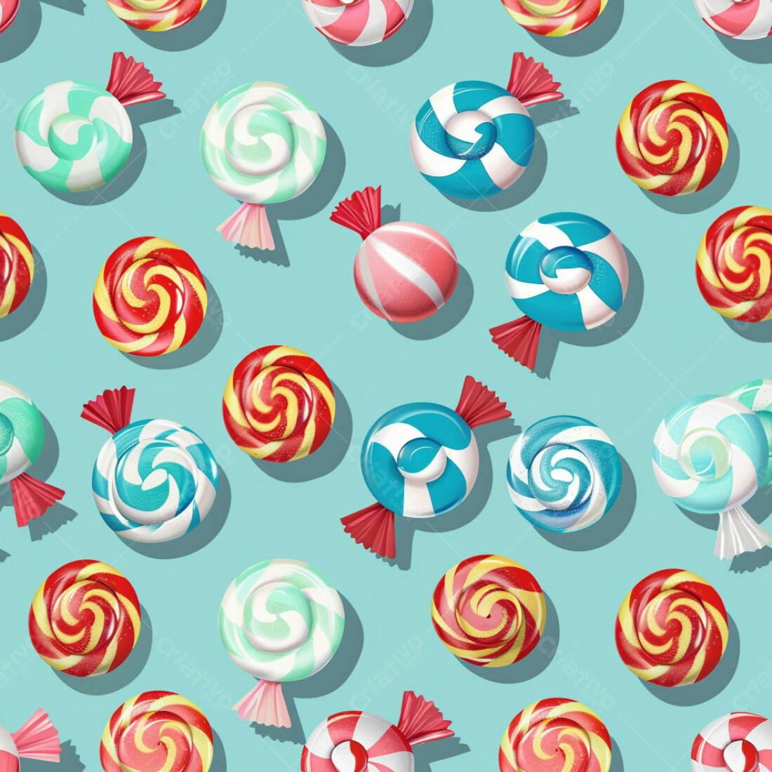 Textura Doces Coloridos para Fundo
