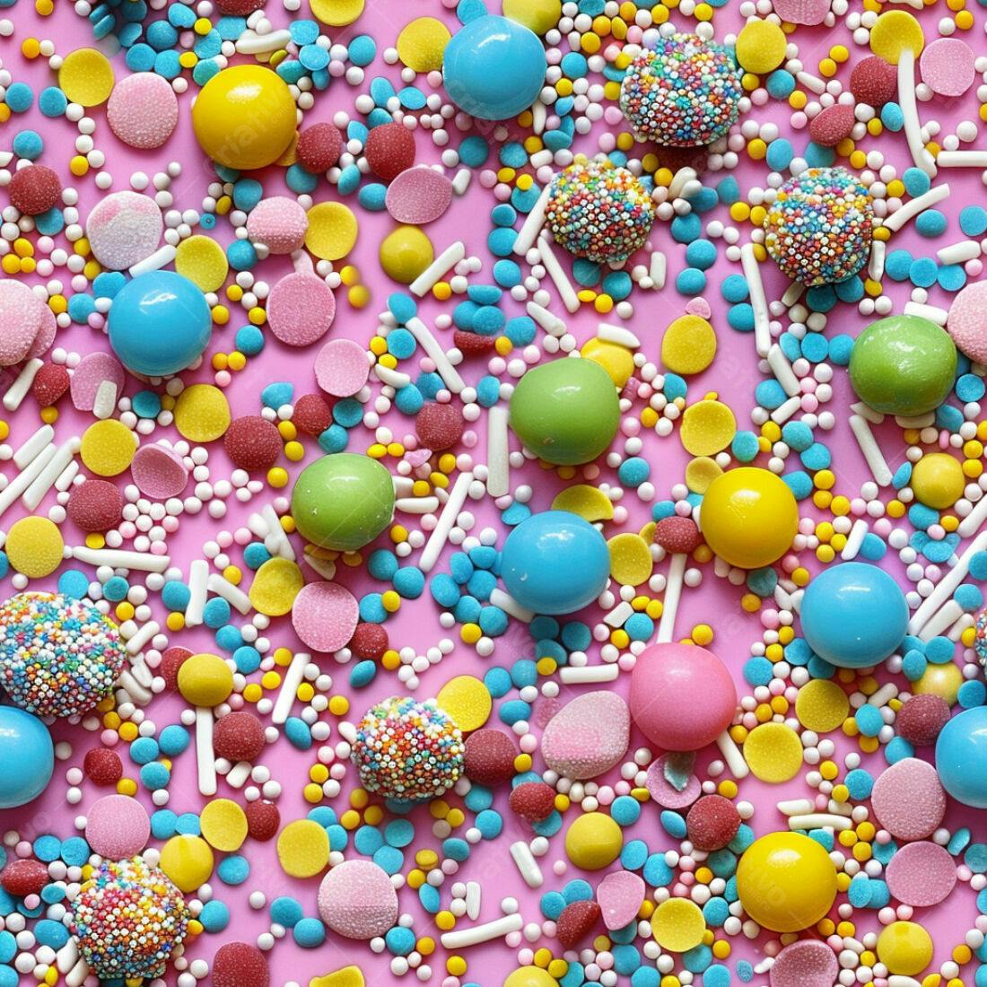 Textura Doces Coloridos para Fundo