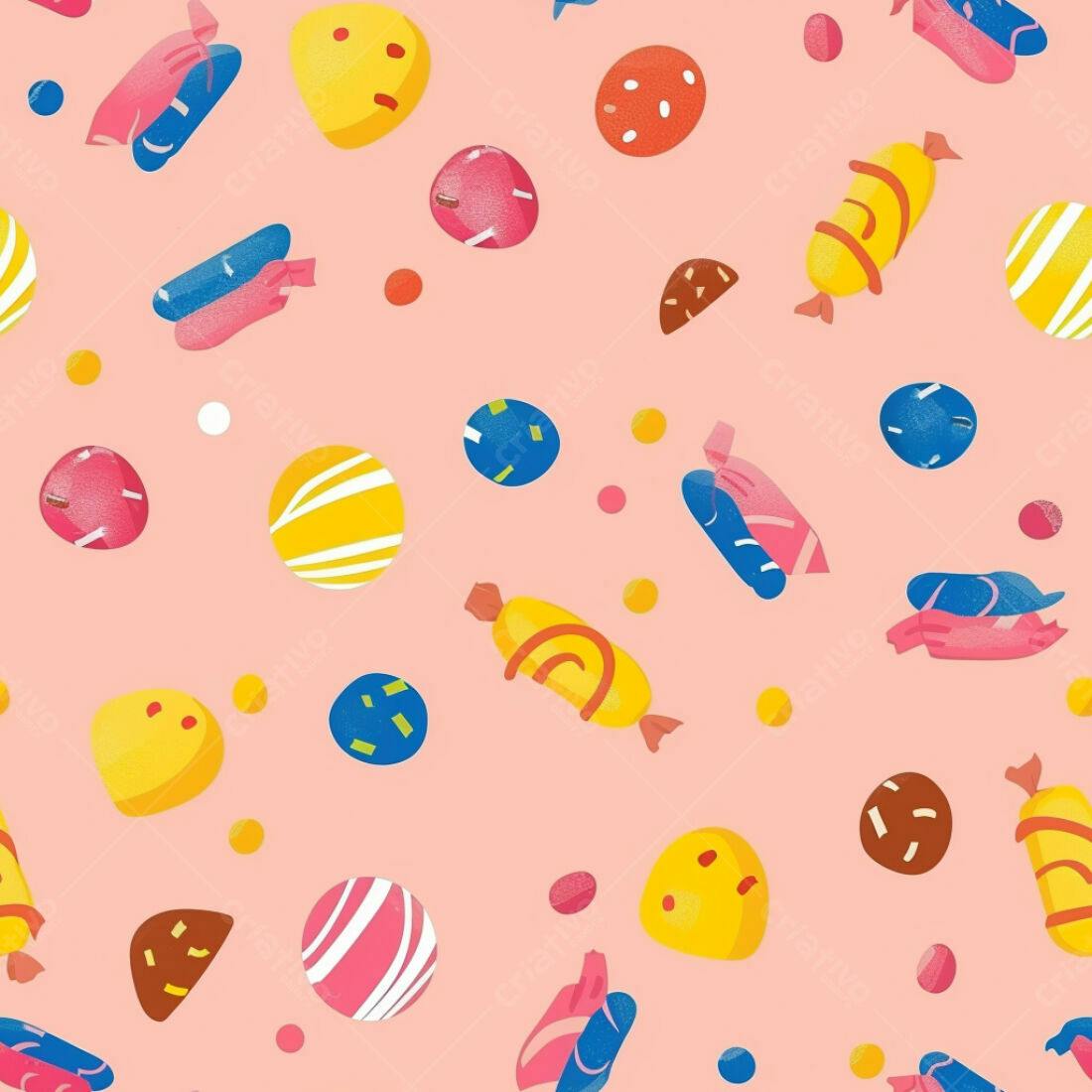 Textura Doces Coloridos para Fundo