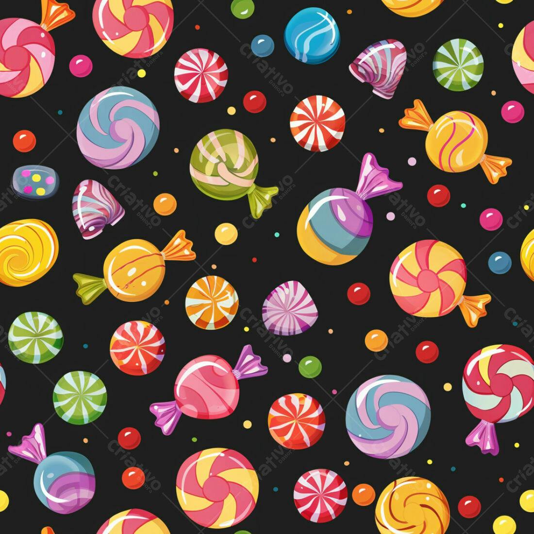 Textura Doces Coloridos para Fundo