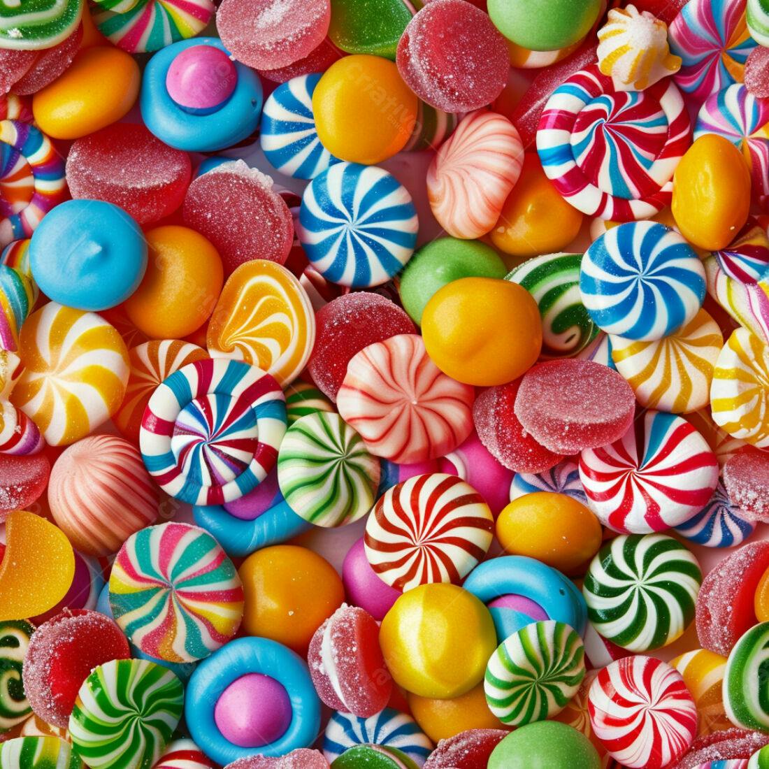 Textura Doces Coloridos para Fundo