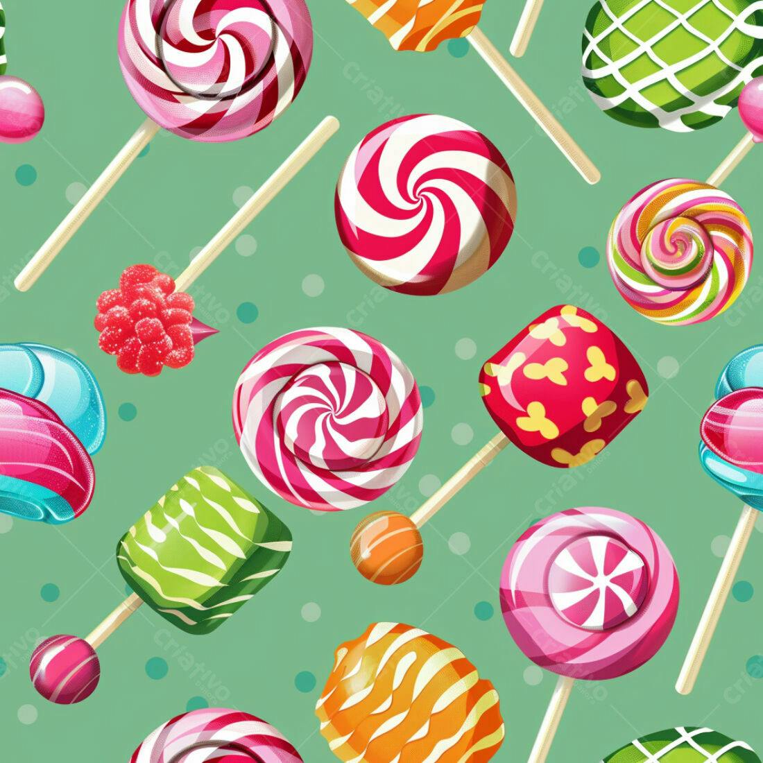 Textura Doces Coloridos para Fundo