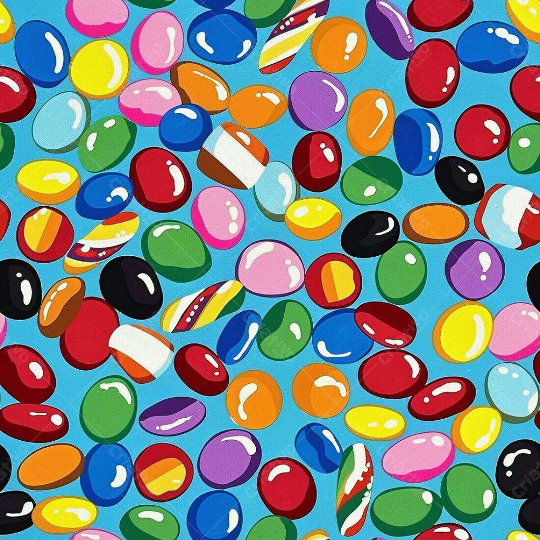 Textura Doces Coloridos para Fundo