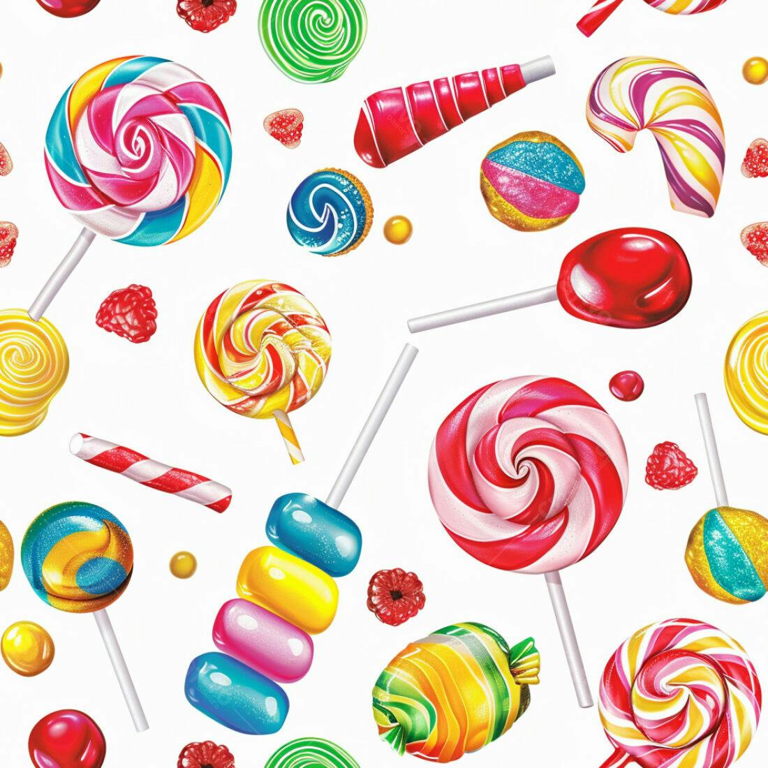 Textura Doces Coloridos para Fundo