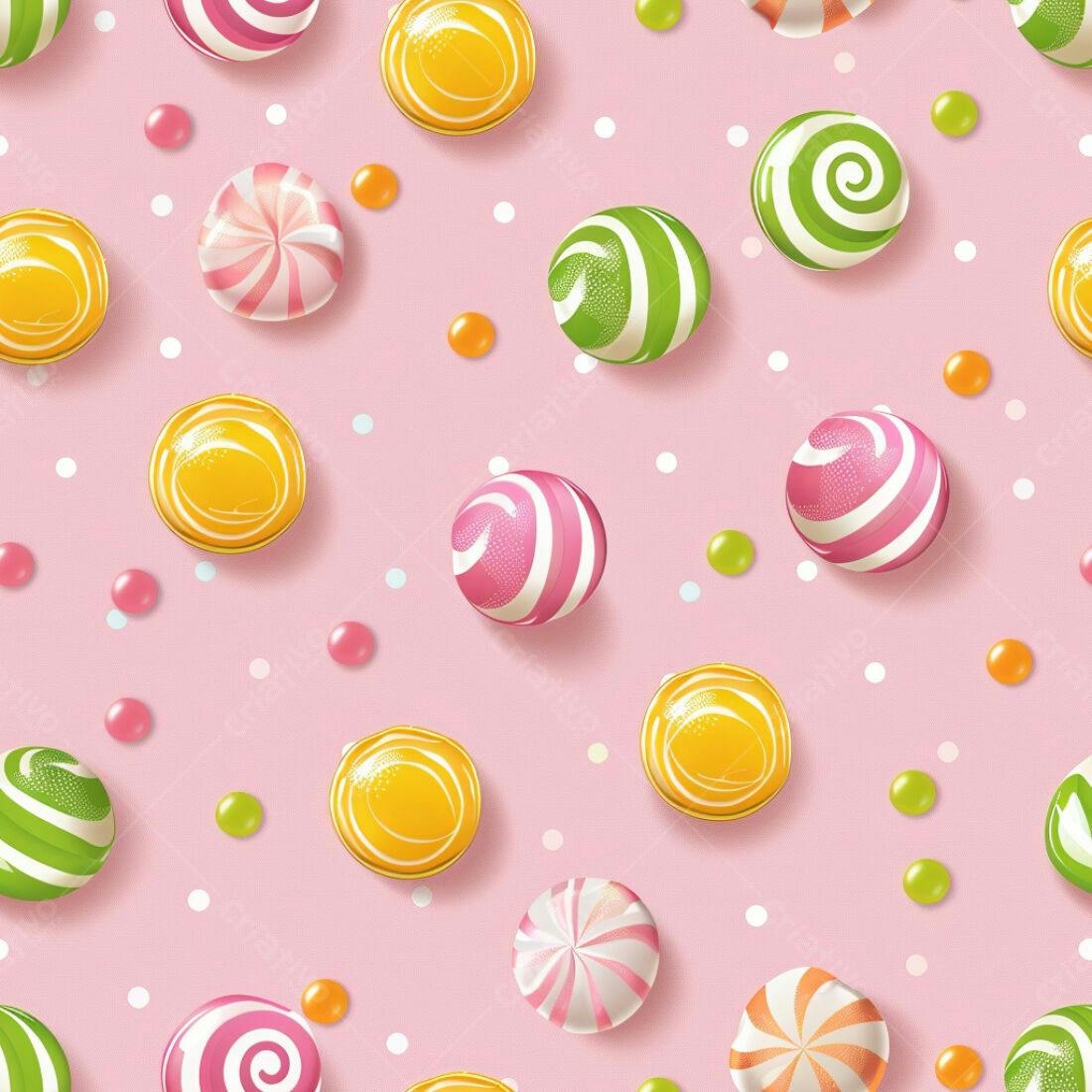Textura Doces Coloridos para Fundo