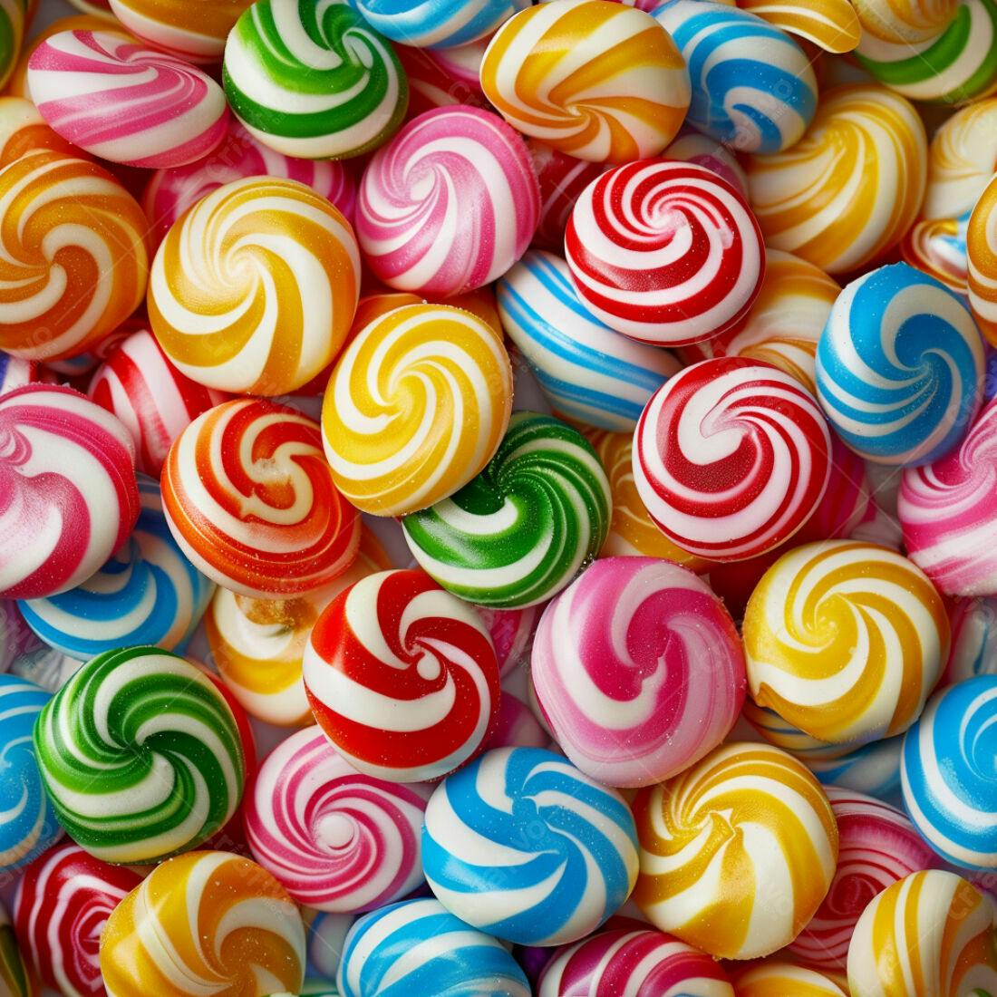 Textura doces coloridos espiral para fundo