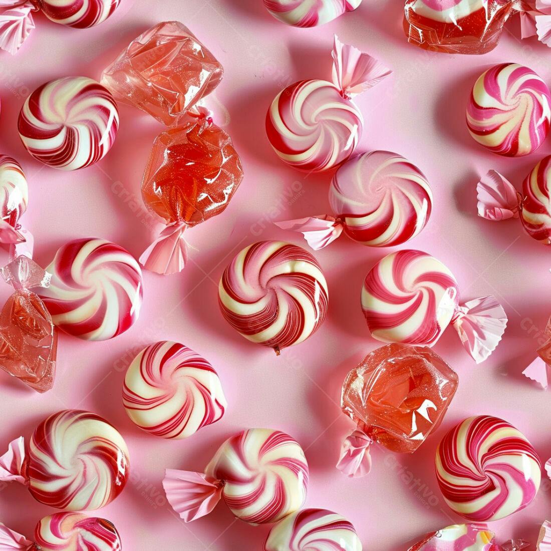 Textura Doces Rosa e Branco para Fundo