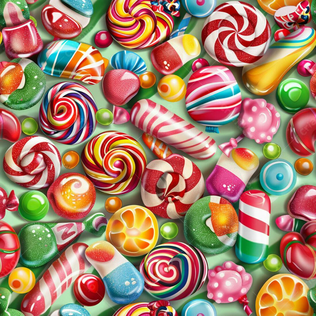 Textura Doces Coloridos para Fundo de Jogo