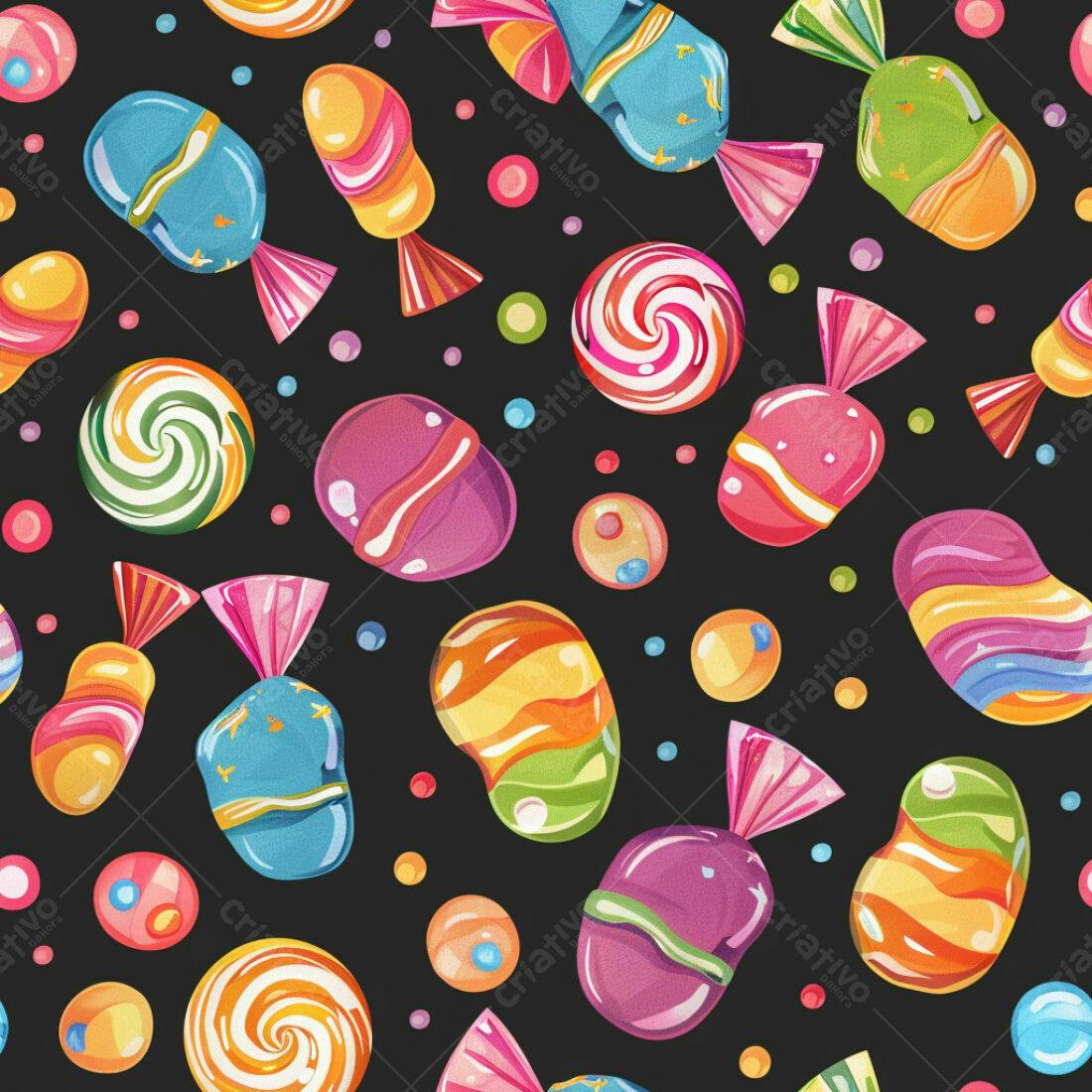 Textura Doces Coloridos para Fundo