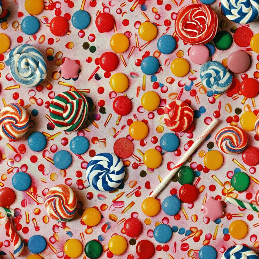 Textura Doces Coloridos para Fundo