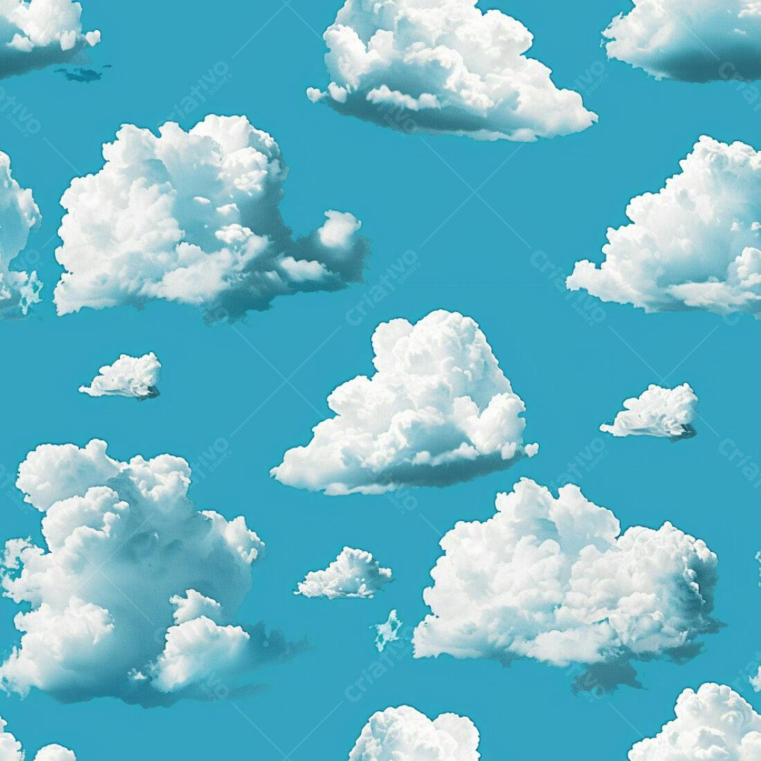 Textura céu azul com nuvens brancas para fundo