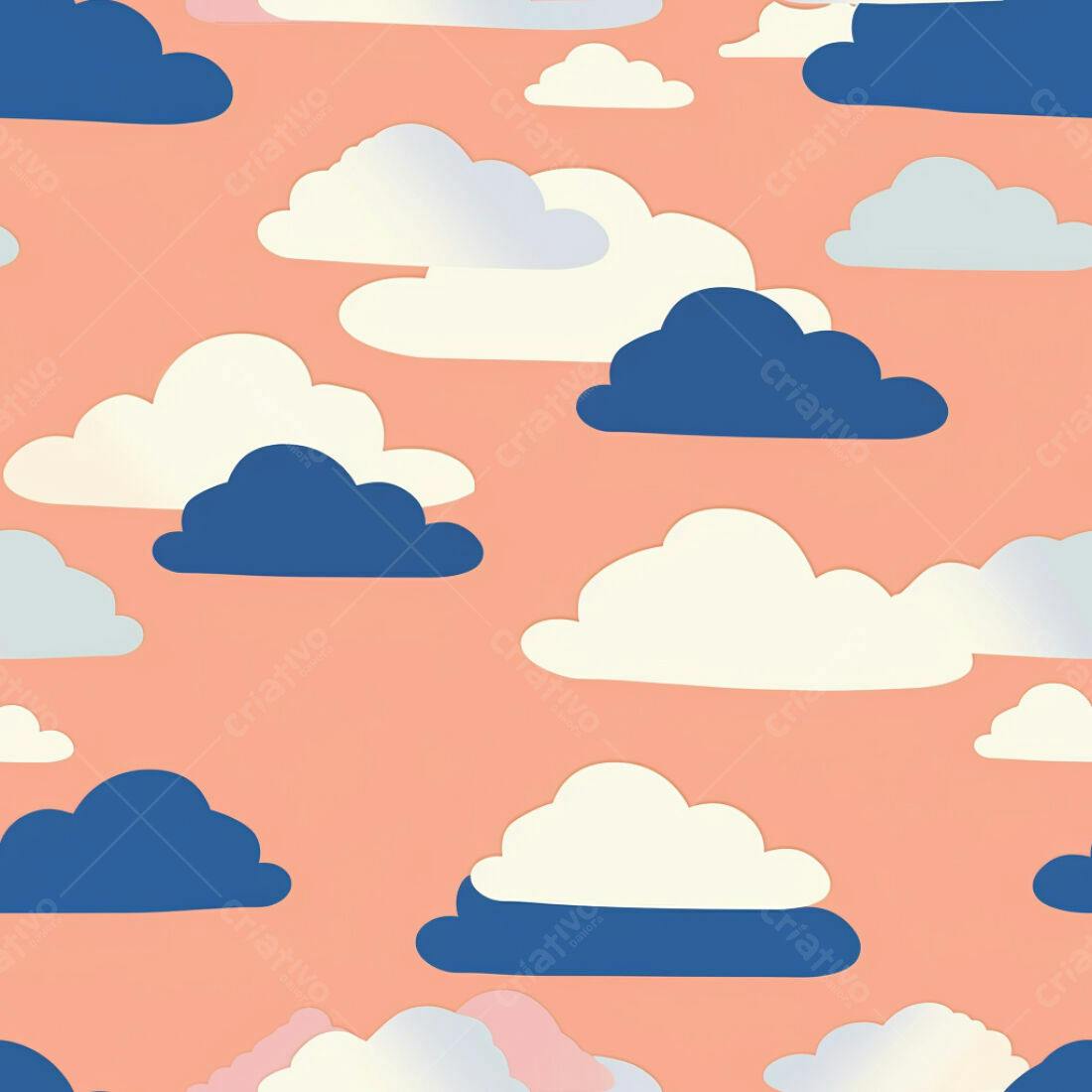 Textura Nuvens Pastel para Fundo