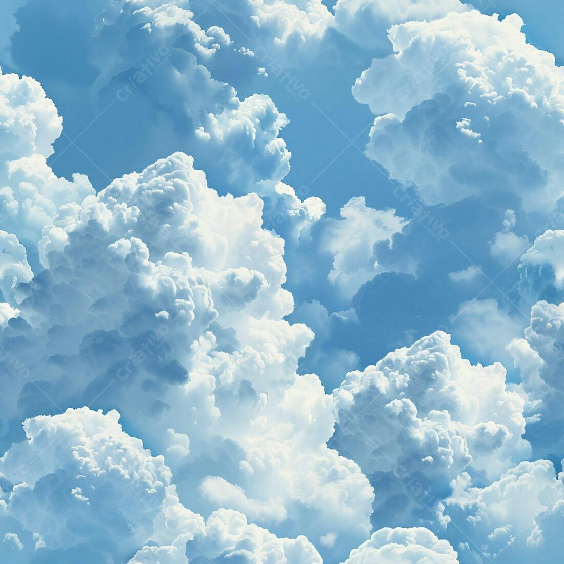 Textura Céu Azul com Nuvens para Fundo