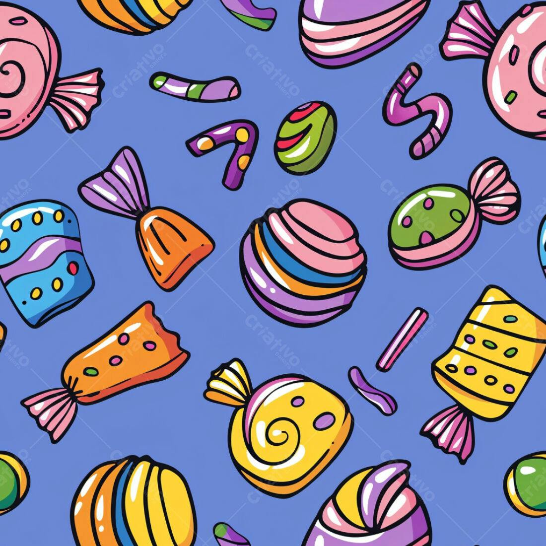 Textura Doces Coloridos para Fundo