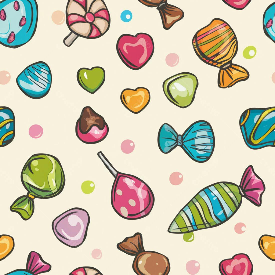 Textura Doces Coloridos para Fundo
