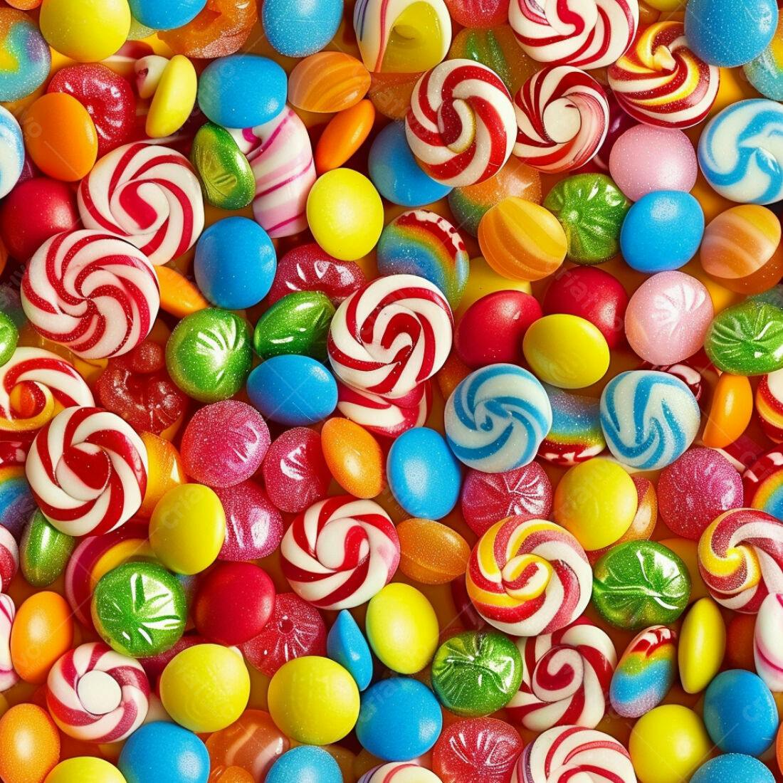 Textura Doces Coloridos para Fundo