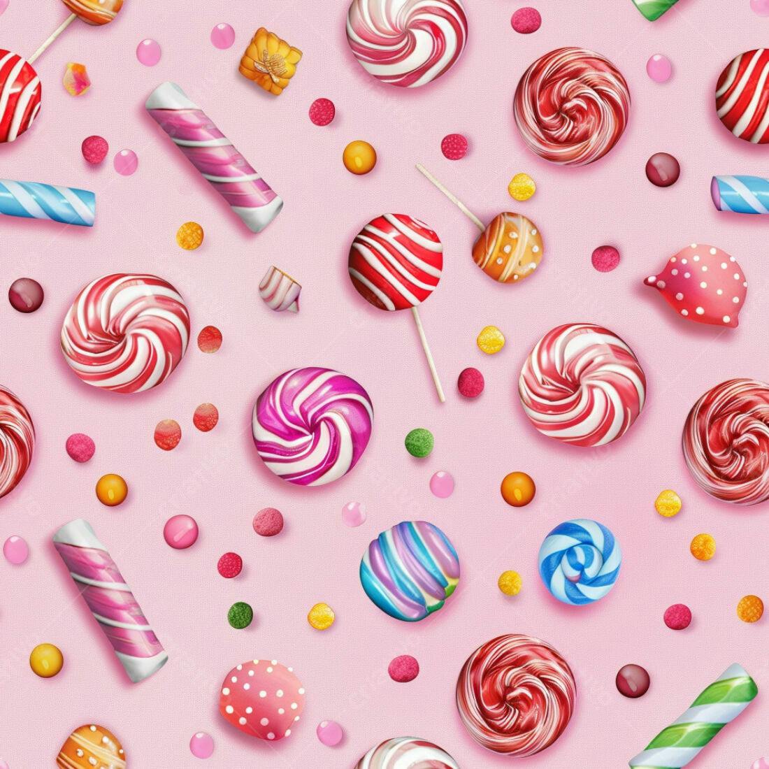 Textura Doces Coloridos para Fundo