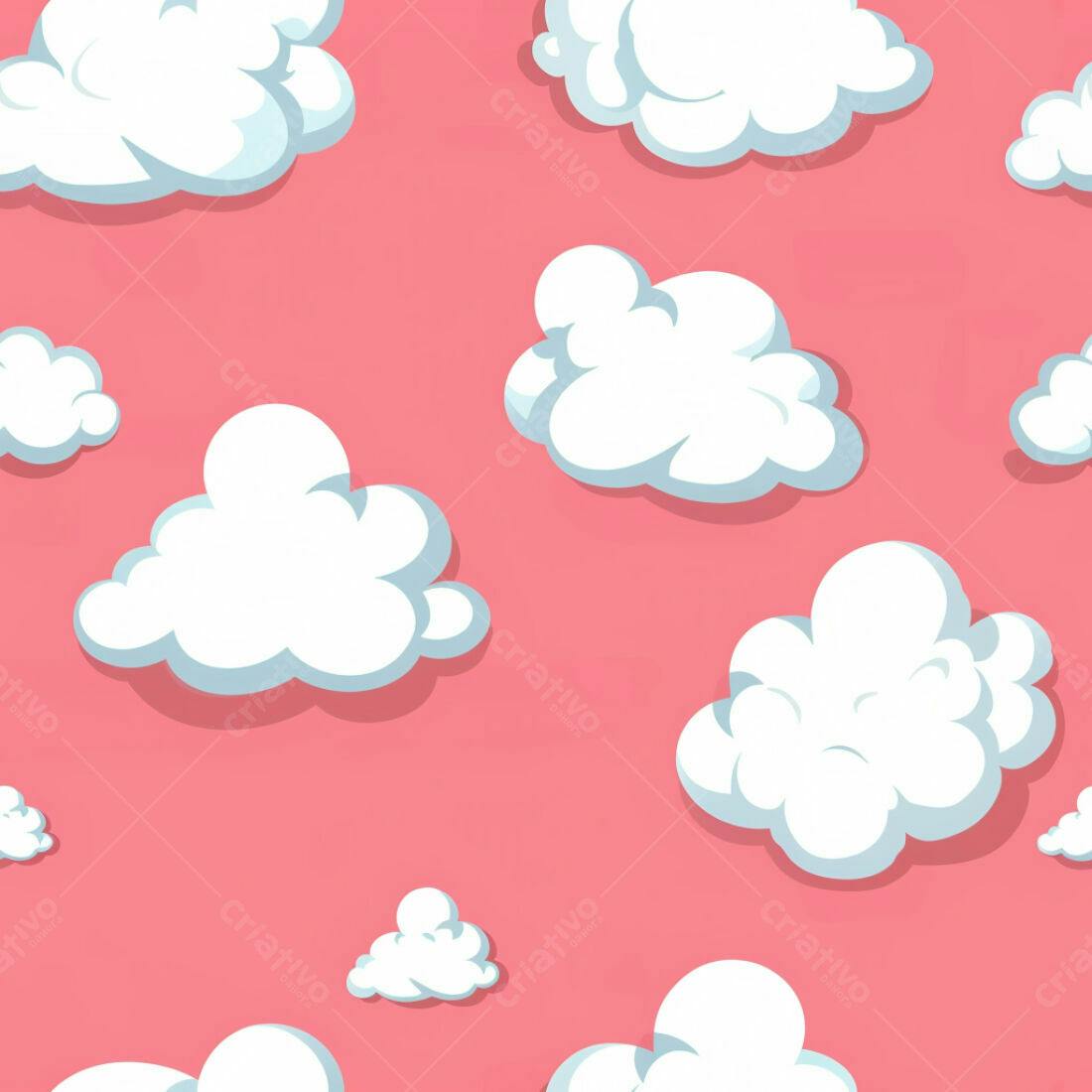 Textura Nuvens Rosa para Fundo Infantil