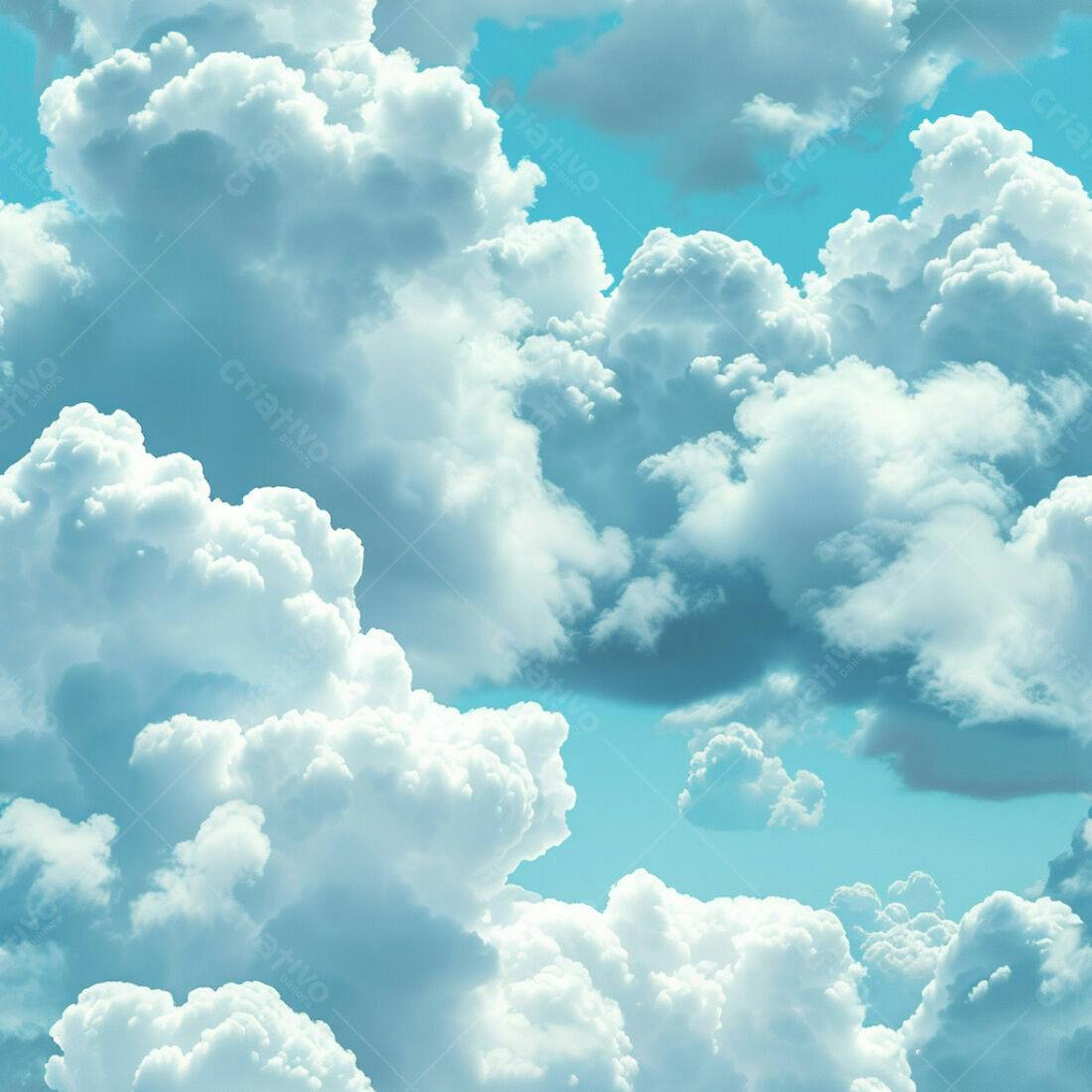 Textura céu azul com nuvens para fundo