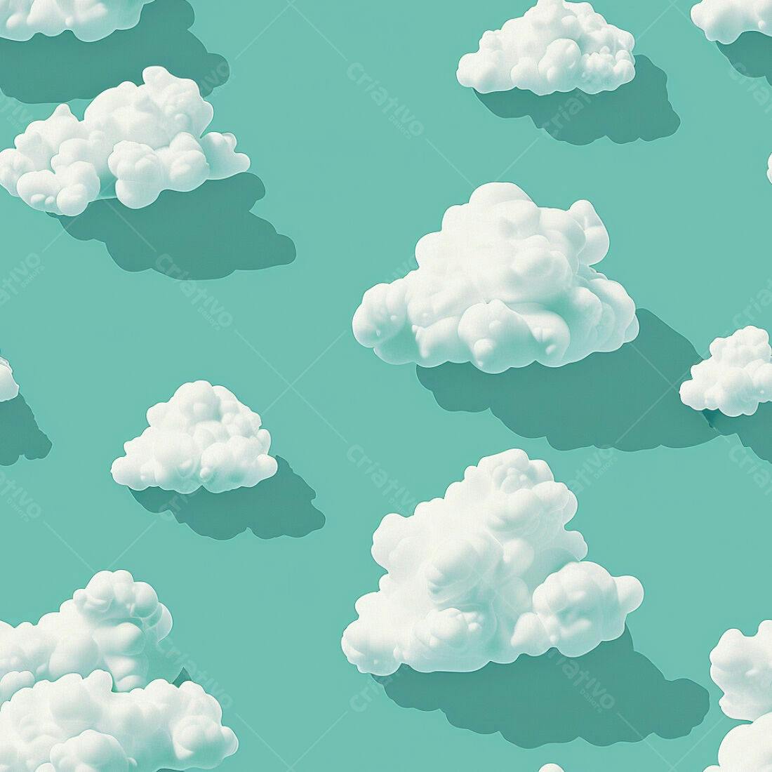 Textura Nuvem Branca para Fundo Pastel